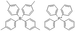 TETRAKIS(4-METHYLPHENYL)BORANE-TETRAPHENYLPHOSPHINE COMPLEX Struktur