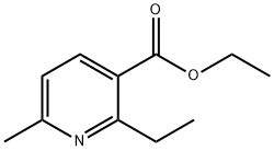 2-ethyl-6-methyl-3-Pyridinecarboxylic acid ethyl ester 化学構造式