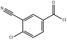 Benzoyl chloride, 4-chloro-3-cyano- (9CI) Structure