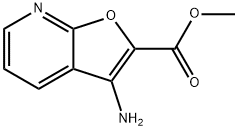 Furo[2,3-b]pyridine-2-carboxylic acid, 3-amino-, methyl ester (9CI) Structure