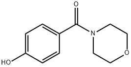 4-(4-モルホリニルカルボニル)フェノール 化学構造式