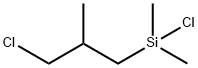 クロロ(3-クロロ-2-メチルプロピル)ジメチルシラン 化学構造式