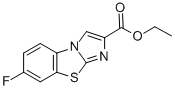 7-FLUOROIMIDAZO[2,1-B]BENZOTHIAZOLE-2-CARBOXYLIC ACID ETHYL ESTER 结构式