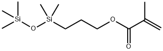 メタクリル酸3-(1,1,3,3,3-ペンタメチルプロパンジシロキサン-1-イル)プロピル 化学構造式