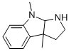 1,2,3,3A,8,8A-HEXAHYDRO-3A,8-DIMETHYL-PYRROLO[2,3-B]INDOLE Struktur