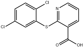 2-(2,5-Dichloro-phenylsulfanyl)-nicotinic acid Struktur