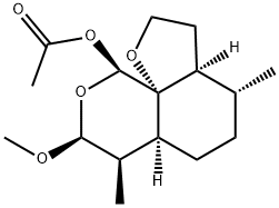蒿甲醚杂质Ⅱ((3AS,4R,6AS,7R,8S,10R,10AR)[1]-8-甲氧基-4,7-二甲基八氢-2H-呋喃并[3,2-I][2]苯并吡喃-10-醇醋酸酯),181528-64-3,结构式