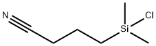 (3-シアノプロピル)ジメチルクロロシラン 化学構造式