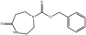 1-Cbz-[1,4]diazepan-5-one 化学構造式