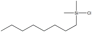 ジメチル-n-オクチルクロロシラン 化学構造式