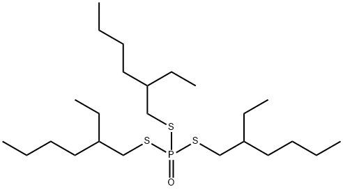 S,S,S-tris(2-ethylhexyl)phosphorotrithioate Struktur