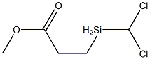 3-(メチルジクロロシリル)プロパン酸メチル 化学構造式
