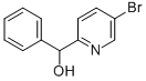 5-ブロモ-α-フェニルピリジン-2-メタノール 化学構造式