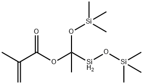 (METHACRYLOXYMETHYL)BIS(TRIMETHYLSILOXY)METHYLSILANE 化学構造式