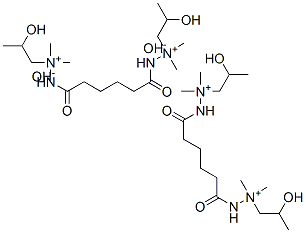 2,2'-bis(1,6-dioxohexane-1,6-diyl)bis[1-(2-hydroxypropyl)-1,1-dimethylhydrazinium] dihydroxide Structure
