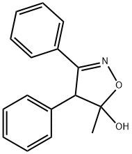 4,5-ジヒドロ-5-メチル-3,4-ジフェニル-5-イソキサゾロール 化学構造式
