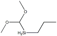 ジメトキシ（メチル）プロピルシラン 化学構造式