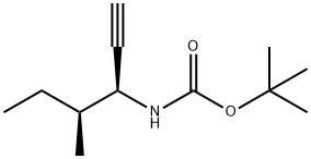 Carbamic acid, [(1S,2S)-1-ethynyl-2-methylbutyl]-, 1,1-dimethylethyl ester (9CI) Structure
