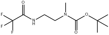 tert-Butyl Methyl(2-(2,2,2-trifluoroacetaMido)ethyl)carbaMate Struktur