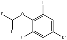 5-broMo-2-(difluoroMethoxy)-1,3-difluorobenzene Structure