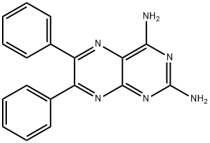 2,4-Diamino-6,7-diphenyl-pteridine Structure