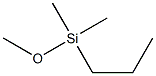 ジメチルメトキシ-N-プロピルシラン 化学構造式