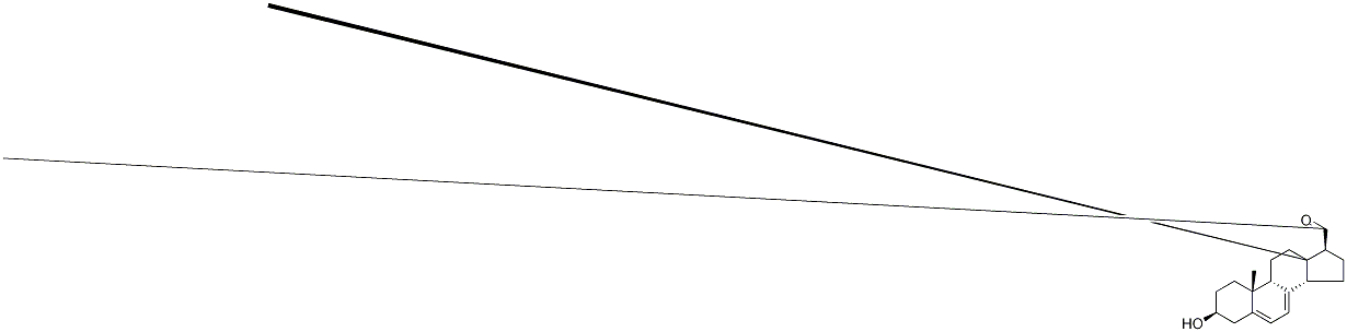 (3β,9β,10α)-3-Hydroxy-pregna-5,7-dien-20-one Structure