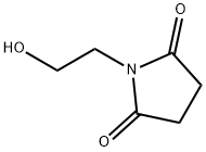 N-(2-ヒドロキシエチル)スクシンイミド 化学構造式