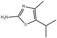 5-异丙基-4-甲基噻唑-2-胺 结构式
