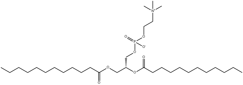 1,2-DILAUROYL-SN-GLYCERO-3-PHOSPHOCHOLINE Structure