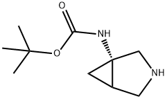 Carbamic acid, 3-azabicyclo[3.1.0]hex-1-yl-, 1,1-dimethylethyl ester, (1S)- Struktur