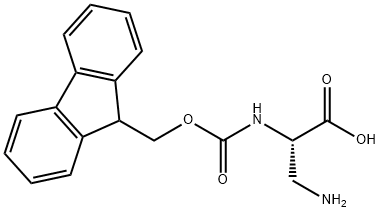 FMOC-L-Α,Β-ジアミノプロピオン酸 化学構造式