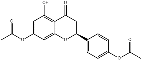 酢酸4-(7-アセトキシ-5-ヒドロキシ-4-オキソクロマン-2-イル)フェニル 化学構造式