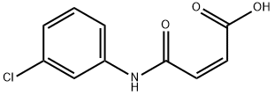 N-(3-クロロフェニル)マレアミン酸 化学構造式