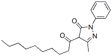 4-Capryl-3-methyl-1-phenyl-5(4H)-pyrazolone Struktur