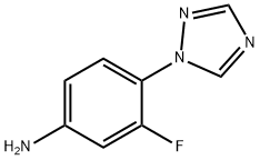 3-fluoro-4-(1H-1,2,4-triazol-1-yl)aniline Structure