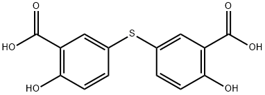 5,5'-硫代双水杨酸,1820-99-1,结构式