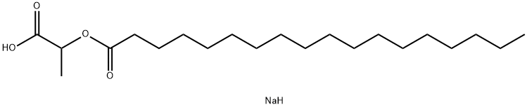 2-[(オクタデカノイル)オキシ]プロピオン酸ナトリウム 化学構造式