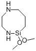 2,2-ジメトキシ-1,6-ジアザ-2-シラシクロオクタン 化学構造式