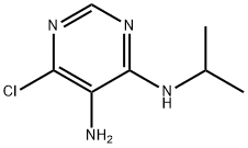 6-chloro-N4-(1-methylethyl)pyrimidine-4,5-diamine Struktur
