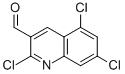 2,5,7-TRICHLORO-QUINOLINE-3-CARBALDEHYDE Struktur