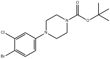 tert-Butyl 4-(4-bromo-3-chlorophenyl)piperazine-1-carboxylate Structure