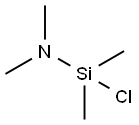 N-(クロロジメチルシリル)-N-メチルメタンアミン 化学構造式