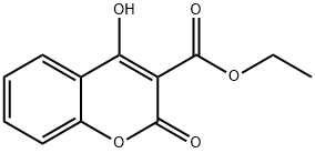 4-Hydroxy-2-oxo-2H-1-benzopyran-3-carboxylic acid ethyl ester 结构式