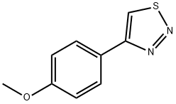 4-(4-甲氧基苯基)-1,2,3-噻重氮, 18212-22-1, 结构式