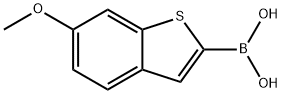 (6-メトキシベンゾ[B]チオフェン-2-イル)ボロン酸 化学構造式