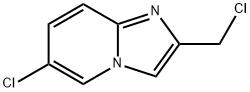 6-氯-2-(氯甲基)-咪唑并[1,2-A]吡啶, 182181-25-5, 结构式