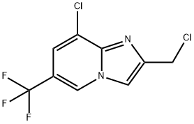 8-CHLORO-2-CHLOROMETHYL-6-TRIFLUOROMETHYL-IMIDAZO[1,2-A]PYRIDINE Structure