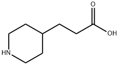 3-(4-ピペリジニル)プロパン酸 化学構造式