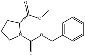 (+)-N-CARBOBENZYLOXY-D-PROLINE METHYL ESTER Structure